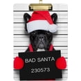 thumbnail image 2 of FMSHPON Christmas Dog Bad Santa Clipboard Hardboard Wood Nursing Clip Board and Pull for Standard A4 Letter 13x9 inches, 2 of 5