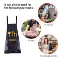 thumbnail image 3 of Matsuzay Delantal Dido impermeable a prueba de aceite babero de cocina ajustable con accesorio de cocina Herramientas y accesorios para hornear Negro Matsuzay HA003509-01, 3 of 5