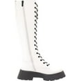 thumbnail image 6 of Circus by Sam Edelman Lilah White Lace Up Rounded Toe Chunky Heel Knee High Boot (White, 13), 6 of 6