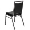 thumbnail image 4 of Flash Furniture HERCULES Series Square Back Stacking Banquet Chair in Black Vinyl with Silvervein Frame, 4 of 5