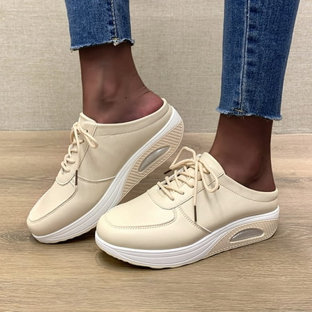 

WANYNG Leisure Wedges Shoes Slipon Casual Fashion Outdoor Breathable Women s Flats Women s Casual Shoes
