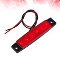 thumbnail image 6 of Troglfold led tail lights 2 Pcs 6 LED 12V Trailer Trunk Tail Light Replacement Led Trailer Taillight Turn Signal Brake Marker Tail LED Light (Red),3.74"X0.79"X0.31", 6 of 10