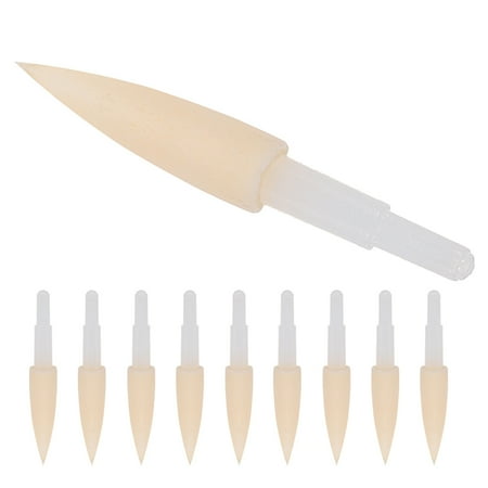 unbranded 10 Pcs Replacement Pen Heads Sponge Pad Tools Hanging Board Clothes Hanger Brushed White