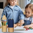 thumbnail image 3 of Desk-Pencil Holder Cup – High Capacity Pen Container, Fun Colorful Pencil Shaped Organizer, Desktop Storage | Home Office School Supply Accessory for Writing Instruments and Stationery Items, 3 of 9