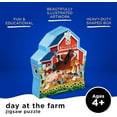 thumbnail image 3 of Crocodile Creek 48-Piece Jigsaw Floor Puzzle - Fun Floor Puzzles for Kids Ages 4-8 - Heavy-Duty Shaped Box for Storage - Day at the Farm - 18 x 24 inches Finished, 3 of 6
