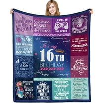 30th Birthday Gifts for Women Blanket 60x50in, 30th Birthday Gifts for Her, 30th Birthday Decorations for Women, 30 Year Old Birthday Gifts for Women Sister Wife Friend Soft Warm Throw Blanket