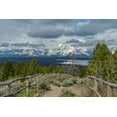 thumbnail image 2 of Galloimages Online 18x13 White Modern Wood Framed Museum Art Print Titled - Jackson Lake Overlook GTNP, 2 of 4