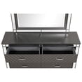 thumbnail image 2 of Glory Furniture Livorno G02702-D Dresser   Gunmetal Gray and Mirror, 2 of 9