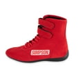 thumbnail image 2 of Simpson Racing 28110R High Top Racing Shoes Adult Size 11 Red Pair, 2 of 6