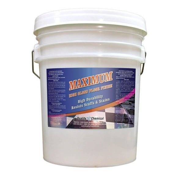 Maximum High Solids Floor Finish - 5 gallon pail
