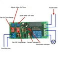thumbnail image 1 of Ac110V 120V 220V Minuterie Relais à Cycle Infini Interrupteur Module, 1 of 7