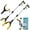 Yellow, variant on ALLJOY 2 Pack 43" Grabber Tool, Handheld Trash Claw Pick-up Stick Grabber, Long Heavy-Duty Aluminum Grabber, Suitable for Seniors, with 360-Degree Rotation, Anti-Slip and Magnetic Design, Blue