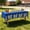 B, variant on 2026 Graduation Tablecloth Disposable Plastic Table Cover Blue Gold Confetti 152x305cm for Graduation Party Decorations