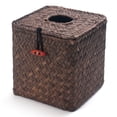 thumbnail image 2 of Funda para pañuelos DECRAFTS Seagrass Square Coffee, 14 x 14 x 14 cm, 2 of 8