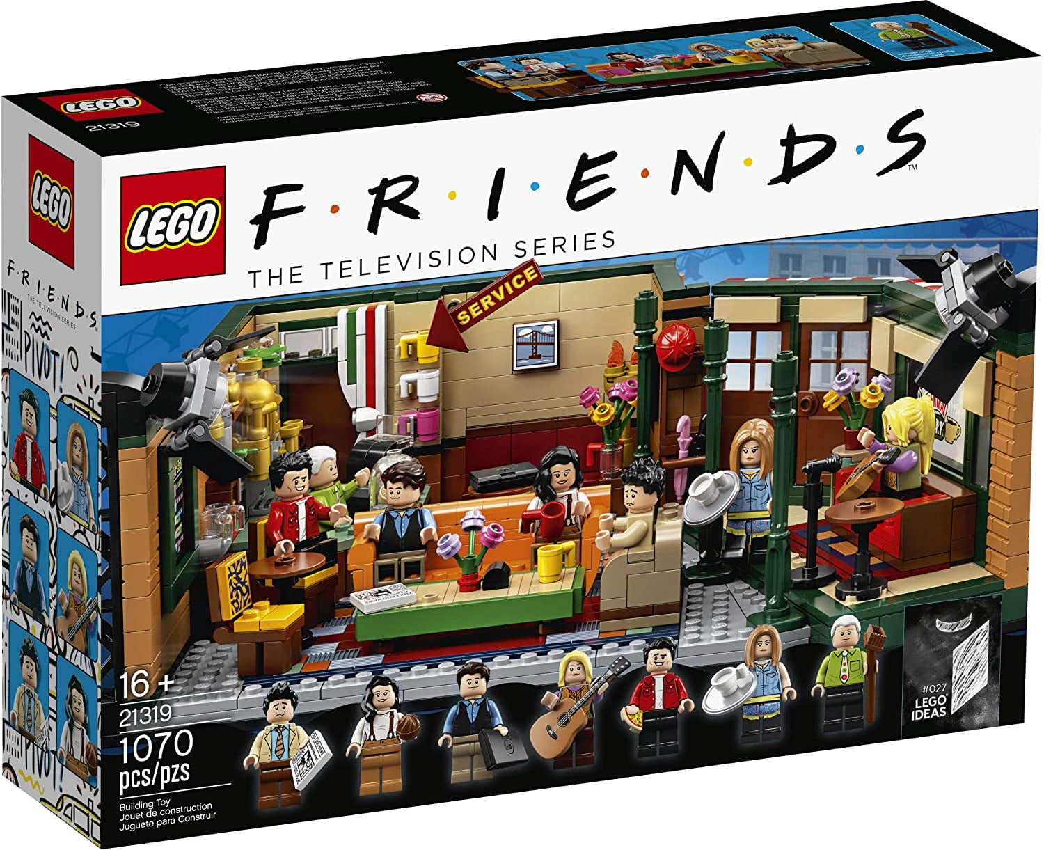 LEGO 21319 Central Perk for 16 Years and Above (1070 Pieces) Multicolor :  : Toys & Games