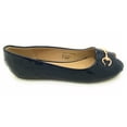 thumbnail image 4 of Victoria K Open Toe Gold Buckle Ballerina Flats (Women), 4 of 5