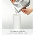 thumbnail image 4 of Yamazaki Home  Round Shower Dispenser - Three Styles, ABS Plastic, Body Soap, 16.9 fluid oz., 500 ml White, 4 of 7