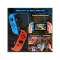 thumbnail image 6 of For Switch Controller, Wireless Controller Compatible for Nintendo Switch/OLED/Lite with 6-Axis Gyro Sensor/Double Vibration/Wake-up/Screenshot Controller Switch with Wrist Strap Red and Blue, 6 of 7