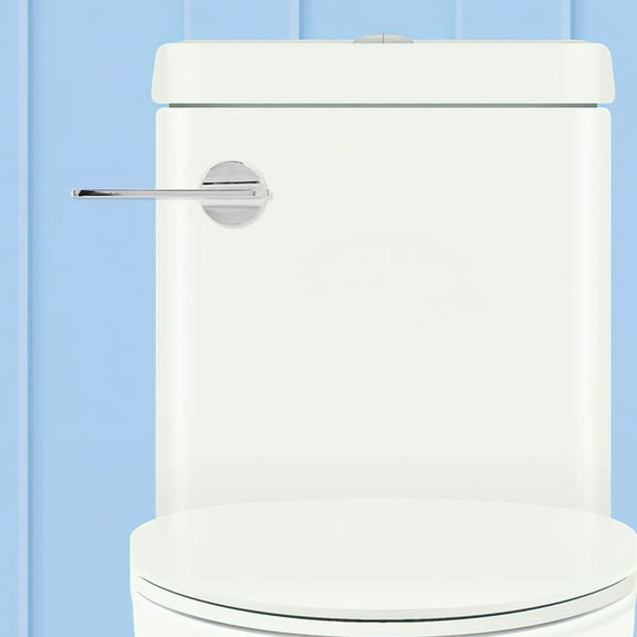 BESTYASH Ergonomic Toilet Flush Lever Toilet Handle Replacement Zinc Alloy Silver 1Set