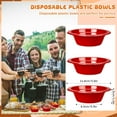 thumbnail image 2 of 60 Pack 12oz Red Disposable Plastic Bowls Dessert, Ice Cream, Salad, Soup Serving Cups for Party, Picnic, Food Snacks (Red), 2 of 4