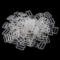 thumbnail image 3 of 100 Pieces Bra Strap Adjustment Adjuster Slider Buckle Hooks Bikini Fastener - Clear, 15mm, 3 of 8
