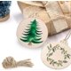 thumbnail image 4 of 30 discos redondos de madera con agujeros, rodajas de madera natural sin acabado y preperforadas de 7,6 cm (3") para manualidades, centros de mesa y adornos navideños de madera para colgar., 4 of 5
