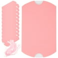 TUIBELY ULTNICE 100pcs/50 Sets Paper Pillow Candy Boxes with Ribbons