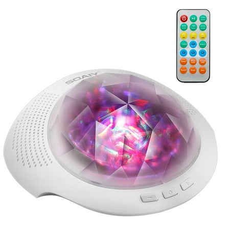 Soaiy Aurora Night Light Sound Machine Baby Projector Light