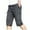 Gray, variant on Posijego 2XL-6XL Men's Cargo Capri Pants Elastic Waist Baggy Cropped Trousers Summer Trendy Capris Pants