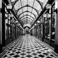 thumbnail image 2 of Butcher, Dave 15x15 Black Ornate Wood Framed with Double Matting Museum Art Print Titled - Passage des princes-Paris, 2 of 4