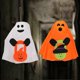 thumbnail image 3 of 2pcs Halloween Hanging Ghost Pumpkin Lamp Cute Flying Ghost Jack-o'-lantern Pattern Yard Patio Lawn Garden Holiday Halloween Party Decoration Y, 3 of 5