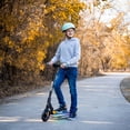 thumbnail image 3 of GOTRAX XoomPlus Foldable Electric Scooter for Kids Ages 6-12 with 150W Motor 10mph LED,Black, 3 of 15