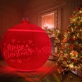 thumbnail image 1 of Bola de Navidad inflable, iluminada, decoraciones navideñas inflables de PVC para exteriores, bola decorada de Navidad construida para precisión, 1 of 8