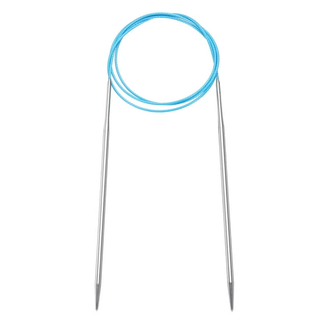 Agujas de Tejer Circulares Uxcell Tamaño US 5 Aguja de Metal Redonda de 40 pulgadas de Acero Inoxidable para Proyectos Hechos a Mano DIY Tejer Mantas
