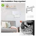 thumbnail image 3 of Mount for Gen 3, Router Bracket Plastic Router Wall Mounting Kit Accessories for V3 & Gen 3 Router,1 x Router Bracket,White, 3 of 7