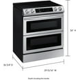 Samsung NE63T8951SS 6.3 Cu. Ft. Stainless Dual Door SlideIn Induction