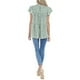 thumbnail image 5 of Camisa Mujer Camisa Con Estampado De Leopardo Con Mangas Volantes Ropa De Verano, Verde, S Advancent AP002395-05, 5 of 7