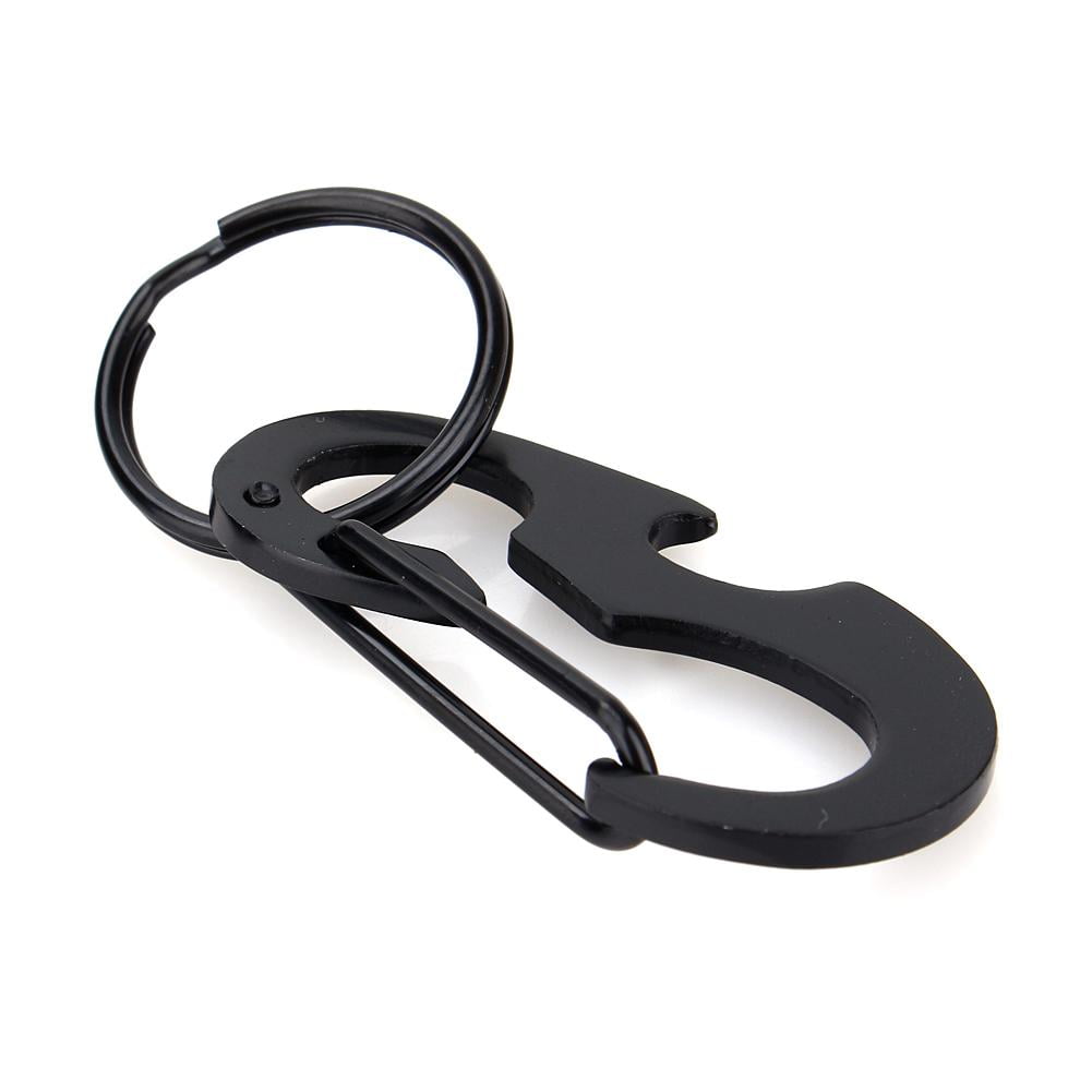 10PCS EDC Gear Mini Snap Spring Clip Hook Carabiner Outdoor Survival Tool Set HS 
