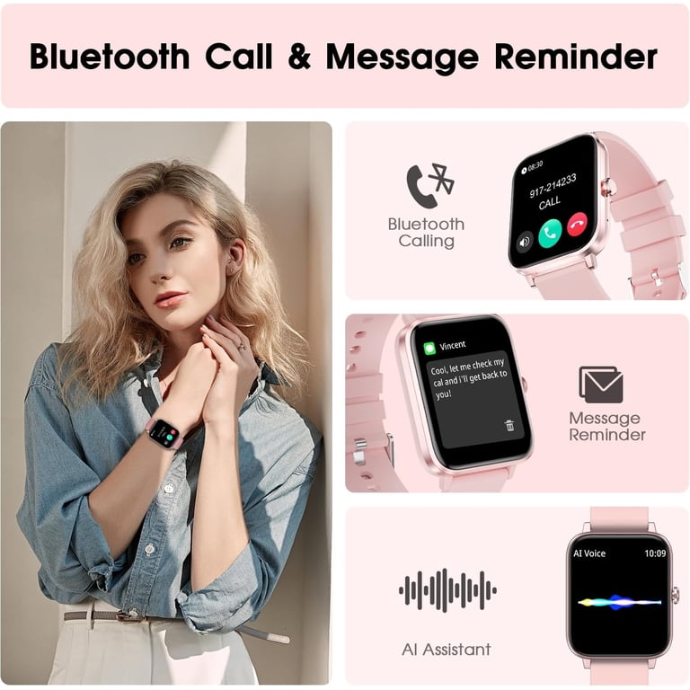 VILINICE Smart Watch for Women, IP68 Waterproof, Bluetooth, Phone