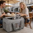 thumbnail image 5 of Cat Carrying Case - Pet Carrier Airline Approved, Protable and Breathable Pet Travel Carrier Removable Pad, Collapsible Cat Carrier Dog Carrier for Medium Cats Small Cats Dogs (Medium), 5 of 5