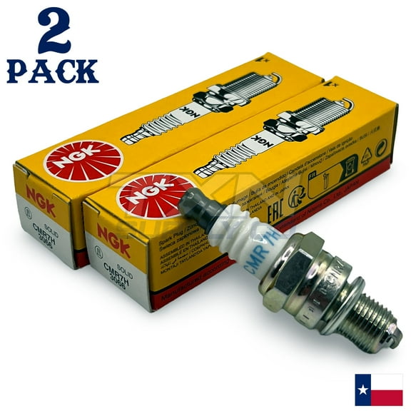 NGK 3066 Spark Plugs CMR7H - 2 Pack - Outdoor Power Equipment