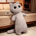 thumbnail image 3 of 1 pieza de peluche de gato gigante de 65 a 130 cm de largo, almohada cilíndrica de animal, peluche de gato Kawaii, regalo para amigos que duermen para niños, 3 of 5