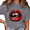 2-Gray, variant on Giffimy Women's Navy Blue Double Lips Graphic Short Sleeve T-Shirt Oversized Fit Top