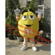 thumbnail image 2 of Disfraz de mascota de chocolate M Bean de alta calidad, disfraz de anime de dibujos animados de caramelo, fiesta de disfraces, juego publicitario, campaña 596, 2 of 5