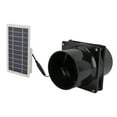 10W 12V Solar Powered Exhaust Fan for Round Pipe ABS Solar Panel