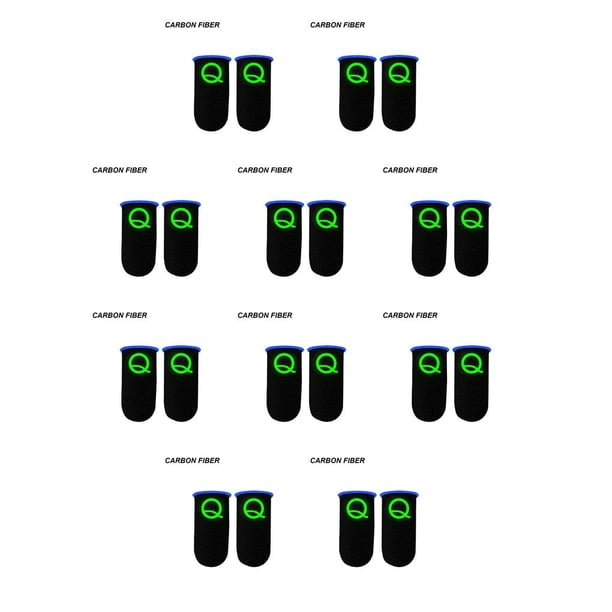 sweethay 2 uds. Mangas para juegos, mangas luminosas para pantalla táctil, guantes antideslizantes de nailon para controlador de juegos, fibra de No.02 10piezas
