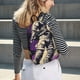 thumbnail image 5 of Disketp Astronaut Floating purple Space print Canvas Backpack Lightweight Travel Daypack Student Rucksack Laptop Backpack-Small, 5 of 5