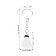 thumbnail image 2 of SHOWERORO Mini Badminton Racket Pendant 12Pcs Set Cute Design PVC Zinc Alloy Key Ring For Party Favors And Everyday Use, 2 of 8