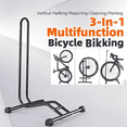 thumbnail image 3 of Support de Réparation et de Stationnement pour Vélo 2-en-1 en Acier au Carbone - Support de Rangement Vertical Intérieur pour Vélo avec Hauteur d'Installation de 735 mm, Base de 445 X 415 mm, Fini Noir pour Vélos de Montagne/de Route (Lavage et Entretien, 3 of 6