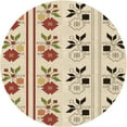 thumbnail image 1 of Ahgly Company Machine Washable Indoor Round Transitional Vanilla Gold Area Rugs, 7' Round, 1 of 7
